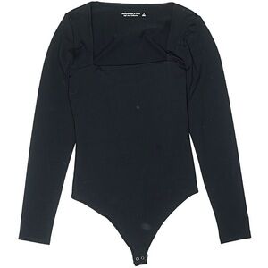 Abercrombie & Fitch Soft A&F Collection Black Bodysuit